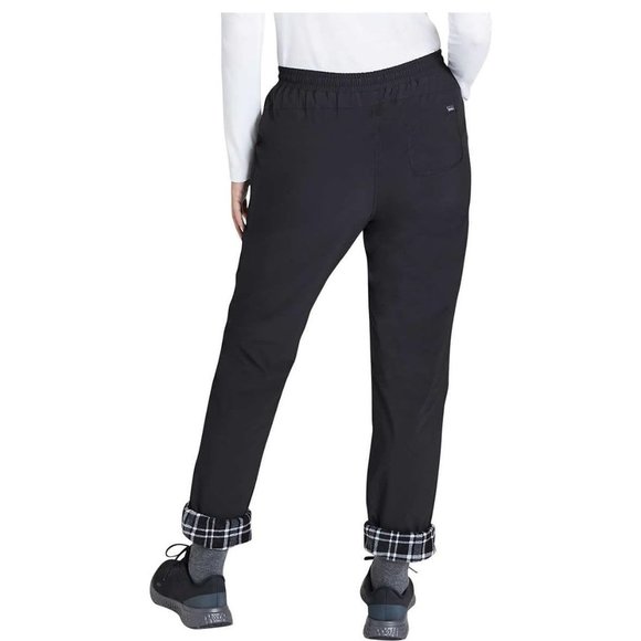 NWT Eddie Bauer Women's Fleece Lined Stretch Pants Black Size 12 $100 4D159 - Picture 2 of 3